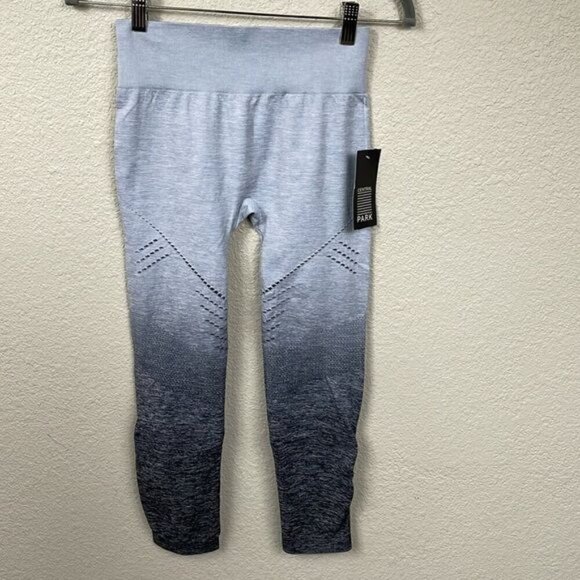 NWT Central Park Active Ombre Leggings Seamless Grey Black Sz S M - Picture 1 of 12